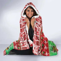 Mele Kalikimaka Hawaii Christmas Hooded Blanket Funny Santa 67 Gen Alpha Slang - Polynesian Pride