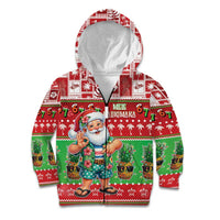 Mele Kalikimaka Hawaii Christmas Kid Hoodie Funny Santa 67 Gen Alpha Slang - Polynesian Pride