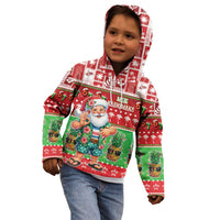 Mele Kalikimaka Hawaii Christmas Kid Hoodie Funny Santa 67 Gen Alpha Slang - Polynesian Pride