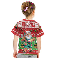 Mele Kalikimaka Hawaii Christmas Kid T Shirt Funny Santa 67 Gen Alpha Slang LT05 - Polynesian Pride