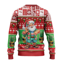 Mele Kalikimaka Hawaii Christmas Ugly Christmas Sweater Funny Santa 67 Gen Alpha Slang - Polynesian Pride