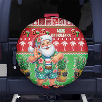 Mele Kalikimaka Hawaii Christmas Spare Tire Cover Funny Santa 67 Gen Alpha Slang - Polynesian Pride