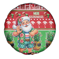 Mele Kalikimaka Hawaii Christmas Spare Tire Cover Funny Santa 67 Gen Alpha Slang - Polynesian Pride