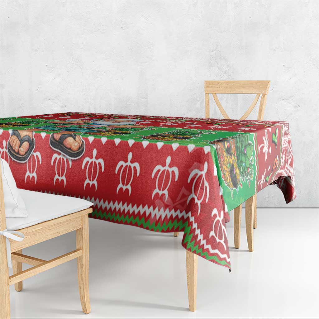 Mele Kalikimaka Hawaii Christmas Tablecloth Funny Santa 67 Gen Alpha Slang - Polynesian Pride