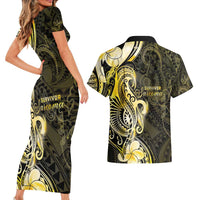 Sarcoma Awareness Couples Matching Short Sleeve Bodycon Dress and Hawaiian Shirt You Are Stronger Than Sarcoma