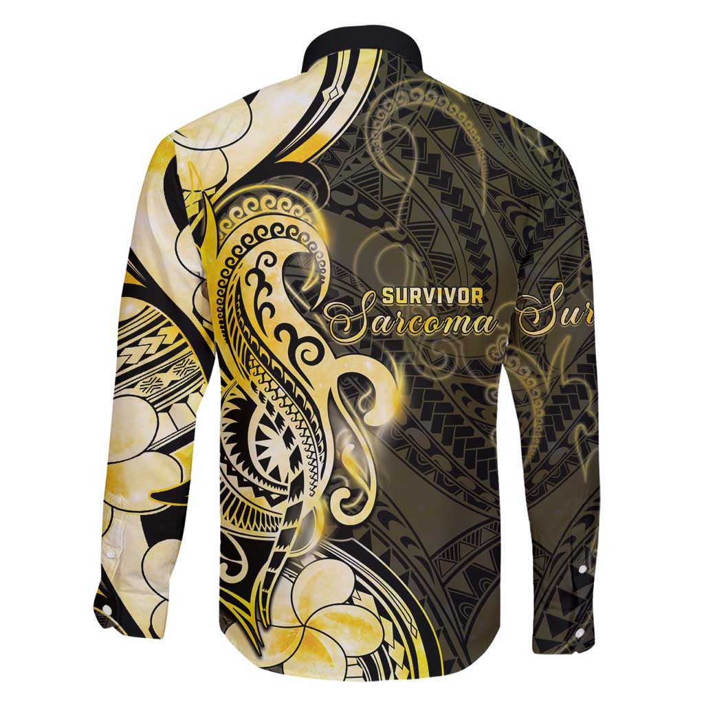 Sarcoma Awareness Family Matching Long Sleeve Bodycon Dress and Hawaiian Shirt You Are Stronger Than Sarcoma