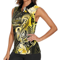 Sarcoma Awareness Women Sleeveless Polo Shirt You Are Stronger Than Sarcoma