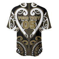Custom Aotearoa Waikato Tainui Baseball Jersey Maori Tribal Pattern