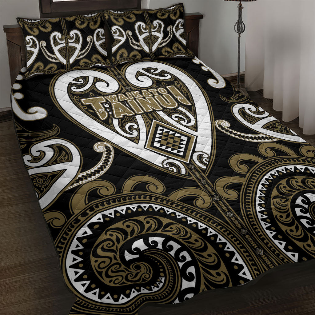Aotearoa Waikato Tainui Quilt Bed Set Maori Tribal Pattern