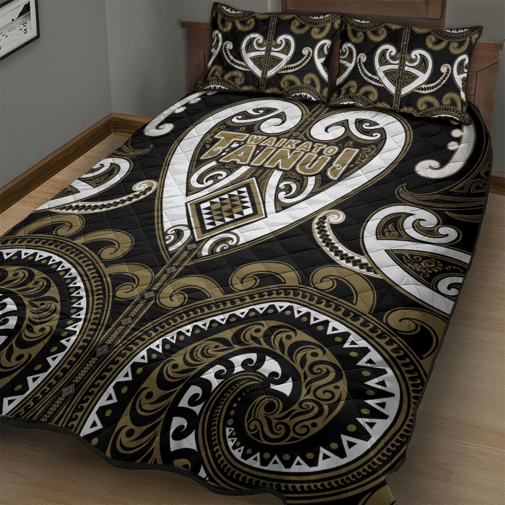Aotearoa Waikato Tainui Quilt Bed Set Maori Tribal Pattern