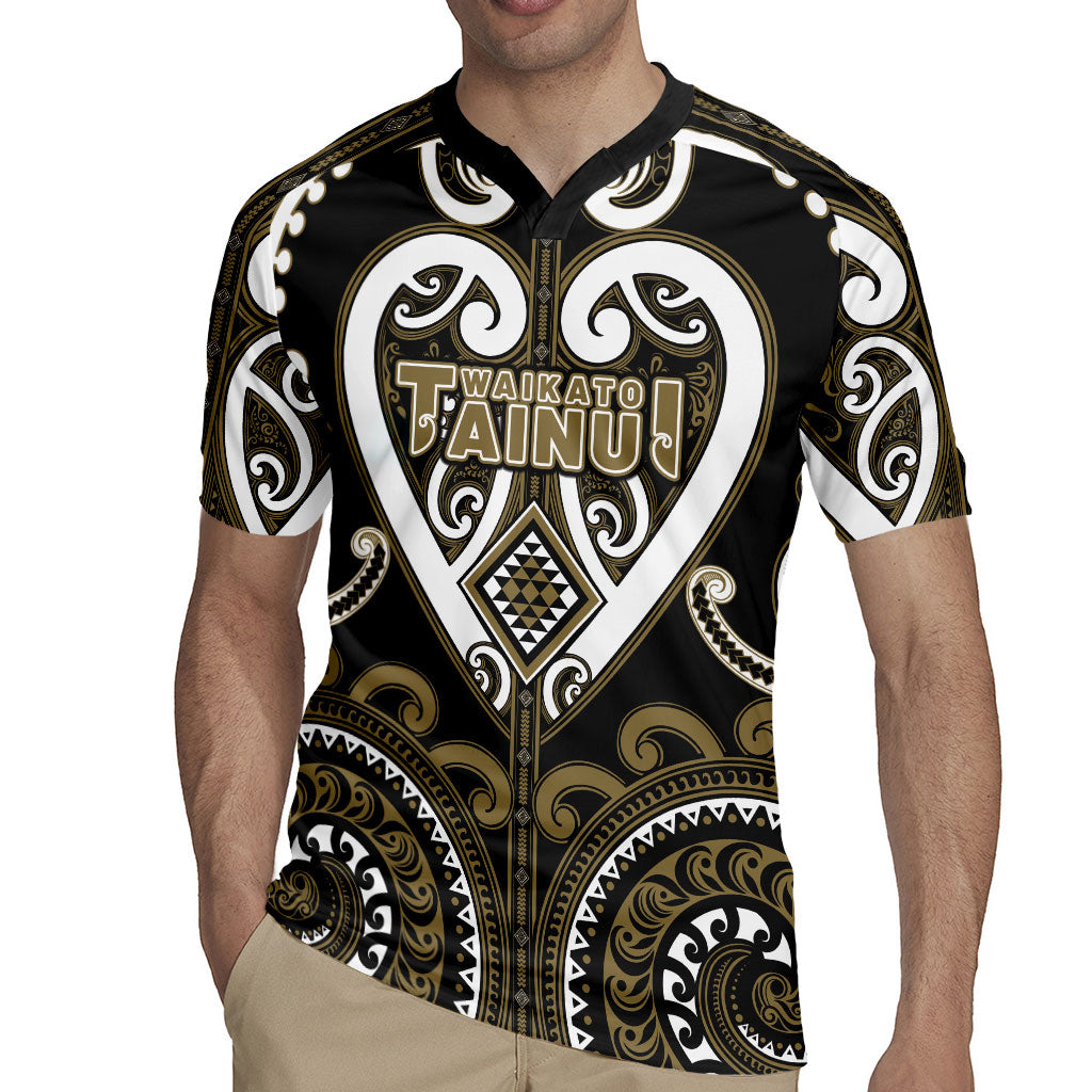 Custom Aotearoa Waikato Tainui Rugby Jersey Maori Tribal Pattern