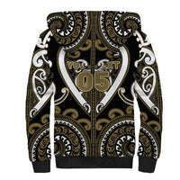 Custom Aotearoa Waikato Tainui Sherpa Hoodie Maori Tribal Pattern