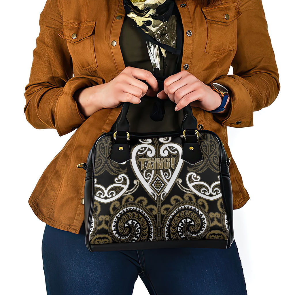 Aotearoa Waikato Tainui Shoulder Handbag Maori Tribal Pattern