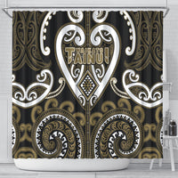 Aotearoa Waikato Tainui Shower Curtain Maori Tribal Pattern