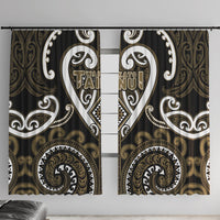 Aotearoa Waikato Tainui Window Curtain Maori Tribal Pattern