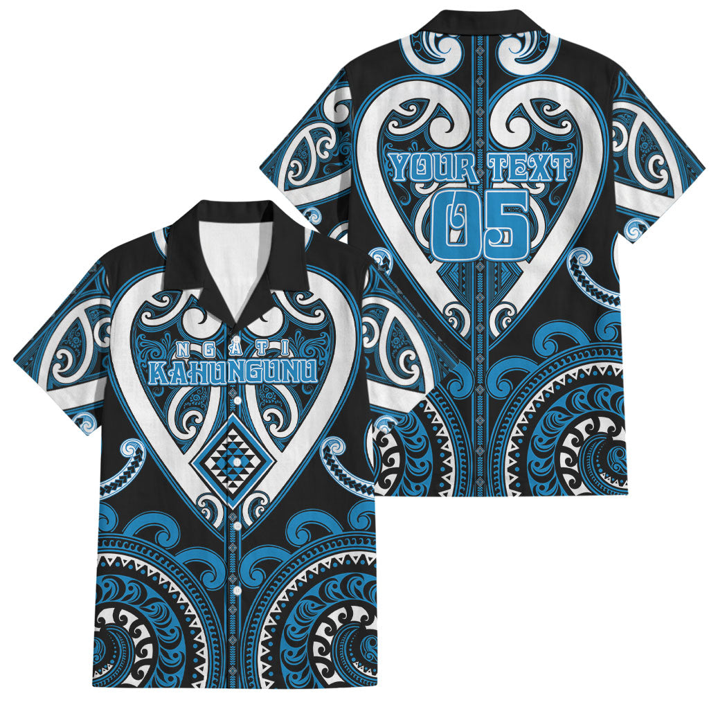 Custom Aotearoa Ngati Kahungunu Family Matching Off Shoulder Maxi Dress and Hawaiian Shirt Maori Tribal Pattern