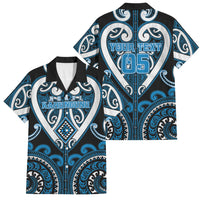 Custom Aotearoa Ngati Kahungunu Family Matching Short Sleeve Bodycon Dress and Hawaiian Shirt Maori Tribal Pattern