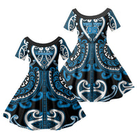 Custom Aotearoa Ngati Kahungunu Family Matching Tank Maxi Dress and Hawaiian Shirt Maori Tribal Pattern