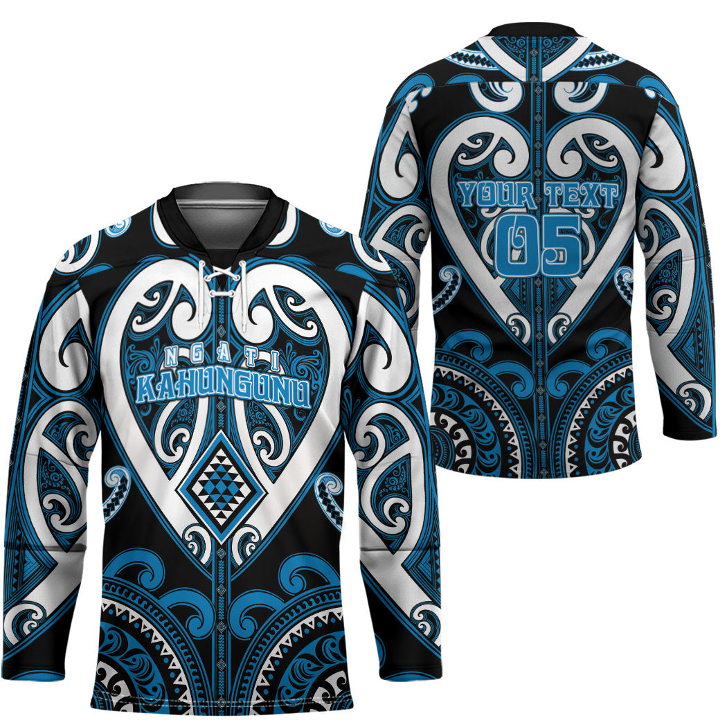 Custom Aotearoa Ngati Kahungunu Hockey Jersey Maori Tribal Pattern