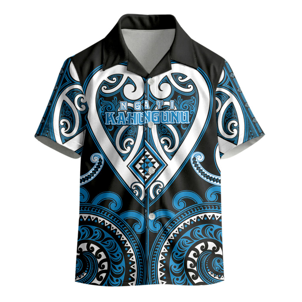 Custom Aotearoa Ngati Kahungunu Kid Hawaiian Shirt Maori Tribal Pattern
