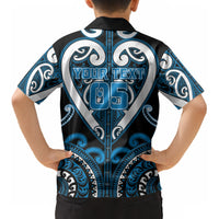Custom Aotearoa Ngati Kahungunu Kid Hawaiian Shirt Maori Tribal Pattern
