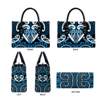 Aotearoa Ngati Kahungunu Leather Bag Maori Tribal Pattern