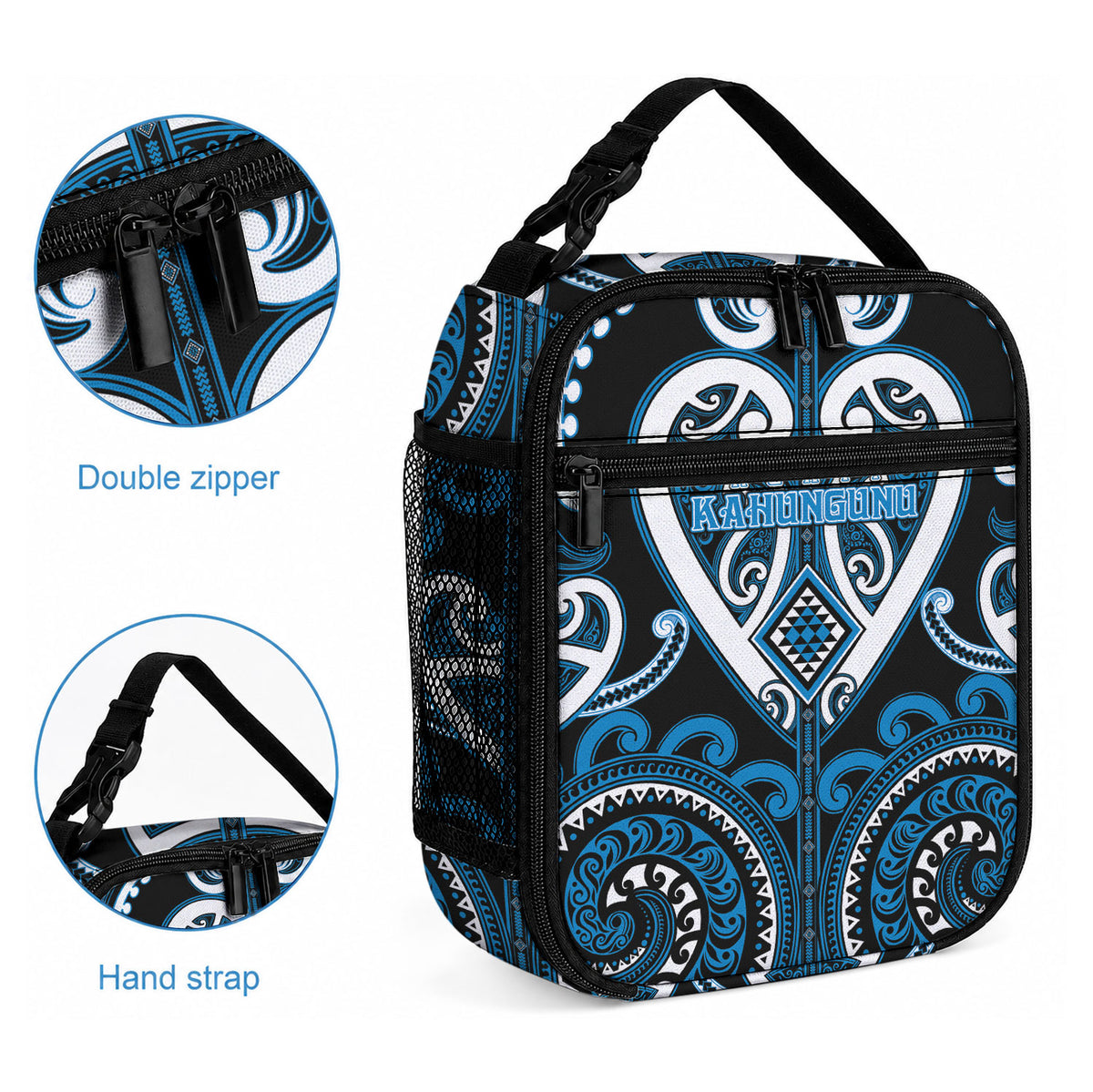 Aotearoa Ngati Kahungunu Lunch Bag Maori Tribal Pattern LT05 - Polynesian Pride