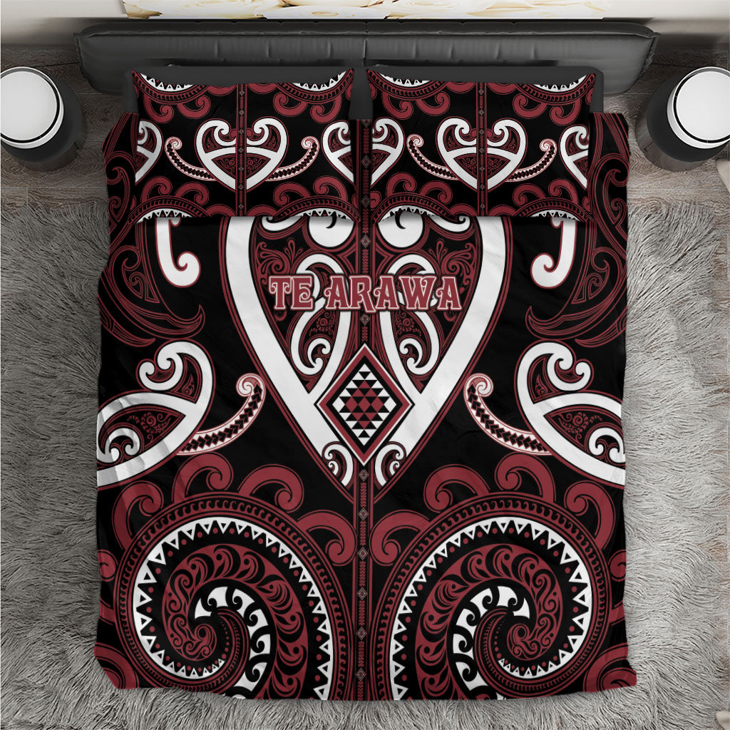 Aotearoa Te Arawa Bedding Set Maori Tribal Pattern
