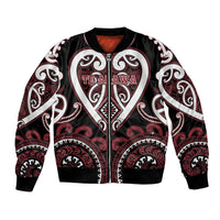 Custom Aotearoa Te Arawa Bomber Jacket Maori Tribal Pattern