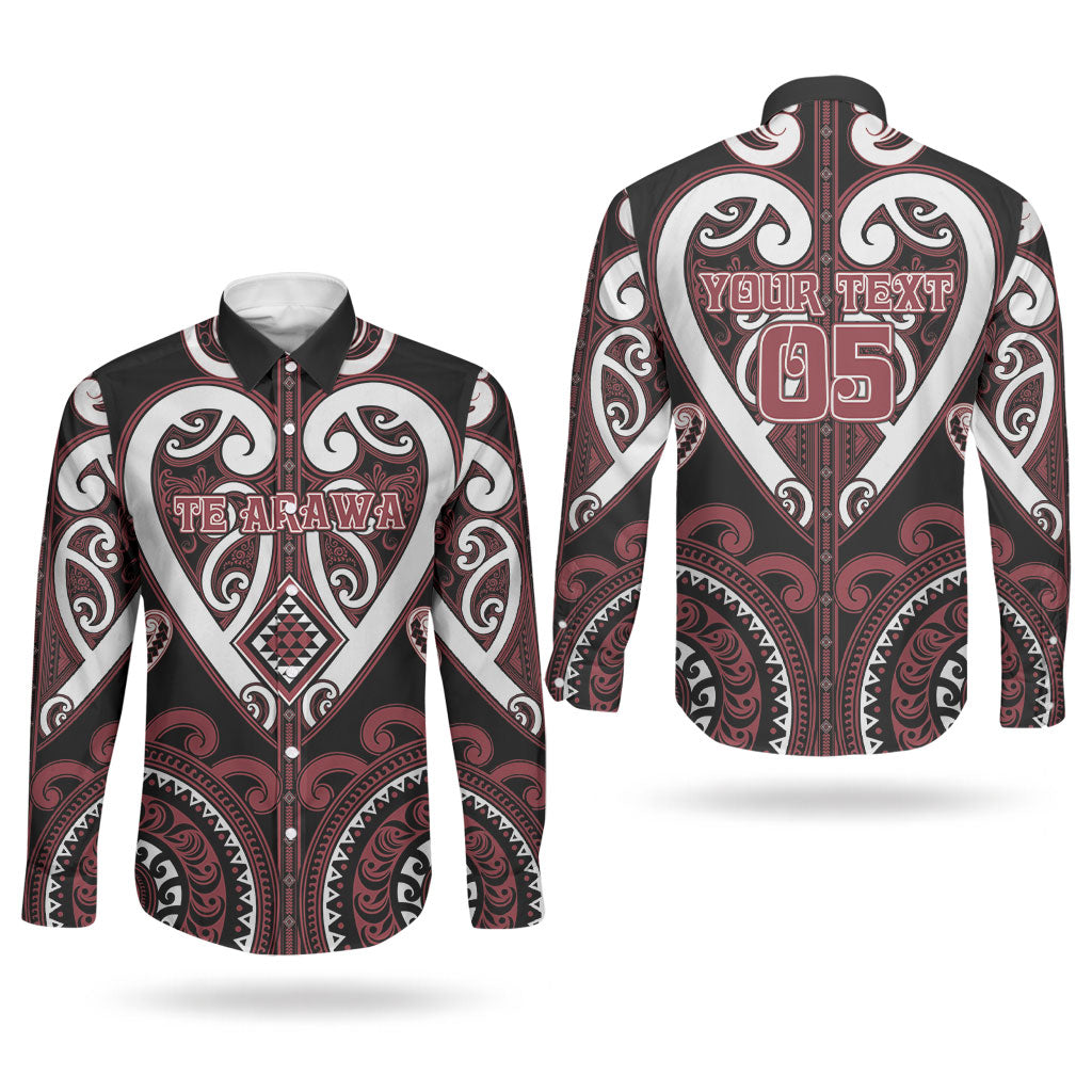 Custom Aotearoa Te Arawa Couples Matching Summer Maxi Dress and Long Sleeve Button Shirt Maori Tribal Pattern