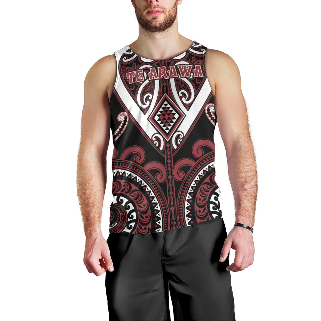 Custom Aotearoa Te Arawa Men Tank Top Maori Tribal Pattern