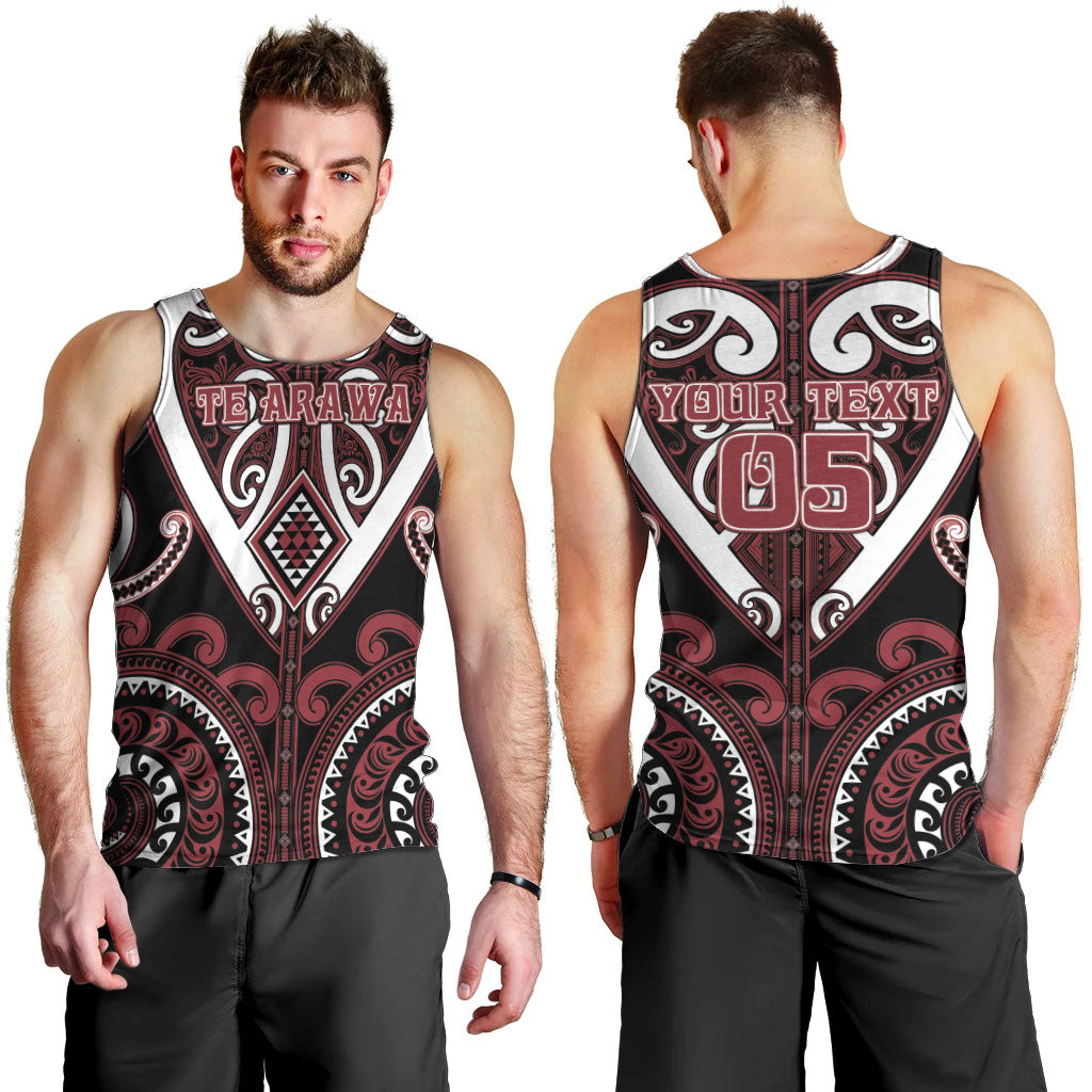 Custom Aotearoa Te Arawa Men Tank Top Maori Tribal Pattern