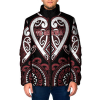 Custom Aotearoa Te Arawa Padded Jacket Maori Tribal Pattern