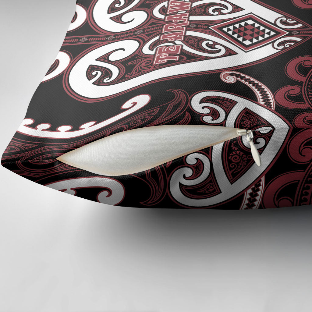 Aotearoa Te Arawa Pillow Cover Maori Tribal Pattern