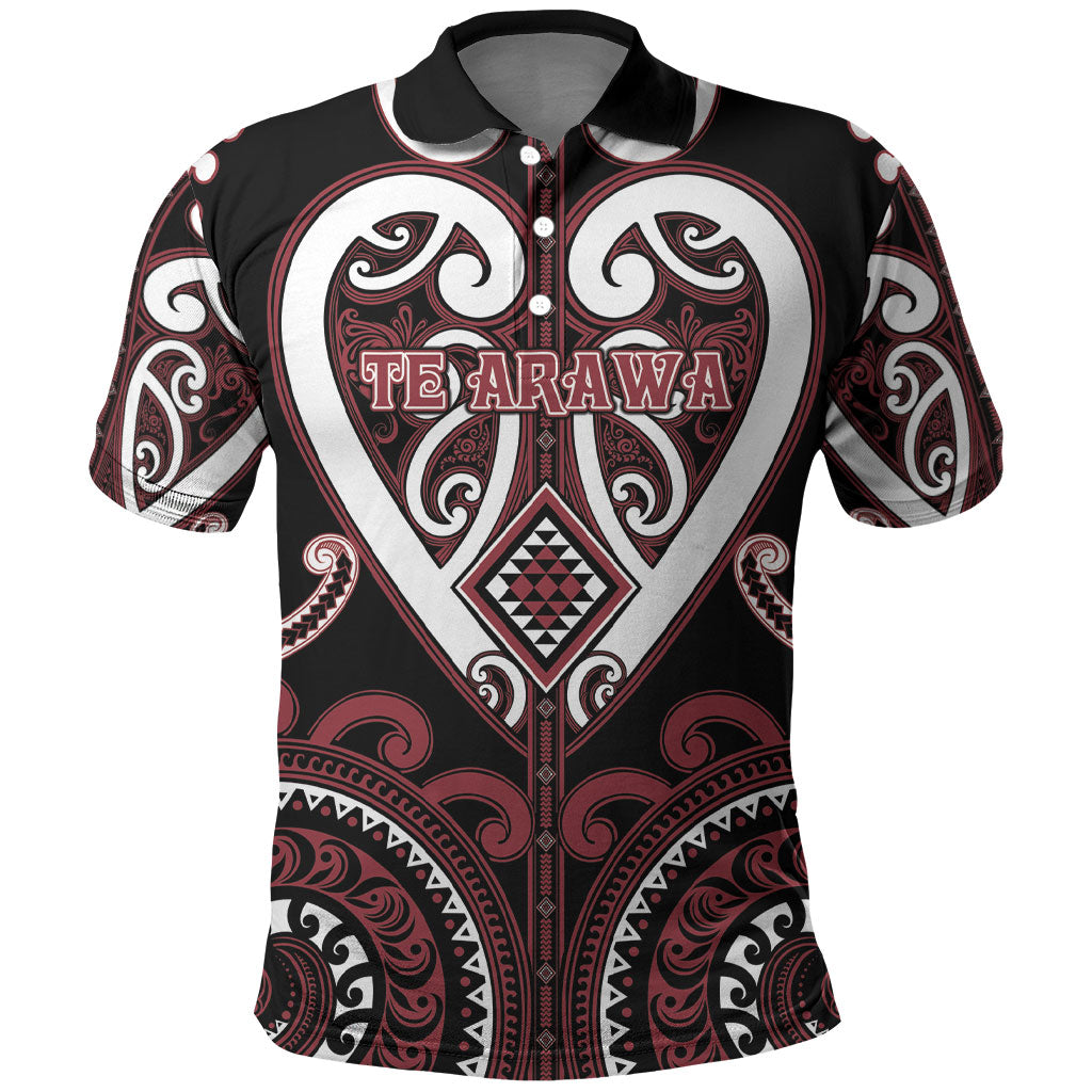 Custom Aotearoa Te Arawa Polo Shirt Maori Tribal Pattern