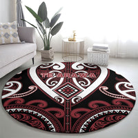 Aotearoa Te Arawa Round Carpet Maori Tribal Pattern