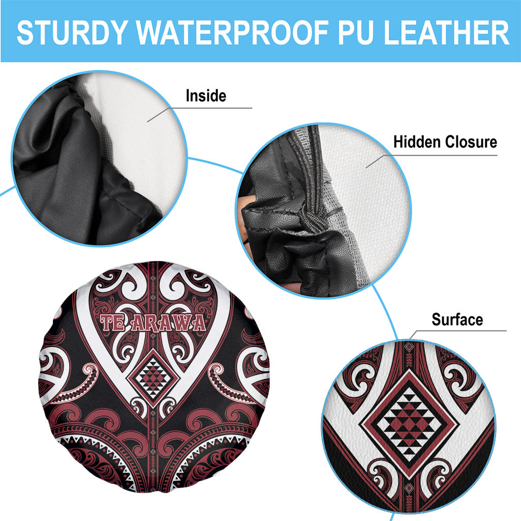 Aotearoa Te Arawa Spare Tire Cover Maori Tribal Pattern