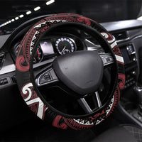 Aotearoa Te Arawa Steering Wheel Cover Maori Tribal Pattern