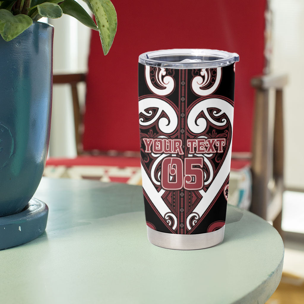 Custom Aotearoa Te Arawa Tumbler Cup Maori Tribal Pattern