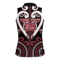 Custom Aotearoa Te Arawa Women Sleeveless Polo Shirt Maori Tribal Pattern