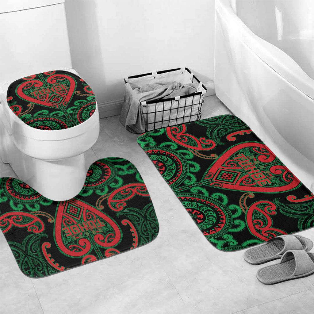 Aotearoa Ngai Tuhoe Bathroom Set Maori Tribal Pattern