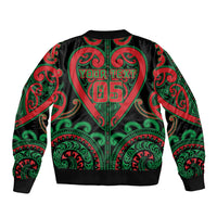 Custom Aotearoa Ngai Tuhoe Bomber Jacket Maori Tribal Pattern