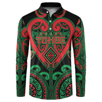 Custom Aotearoa Ngai Tuhoe Button Sweatshirt Maori Tribal Pattern