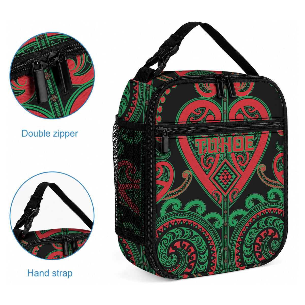 Aotearoa Ngai Tuhoe Lunch Bag Maori Tribal Pattern LT05 - Polynesian Pride