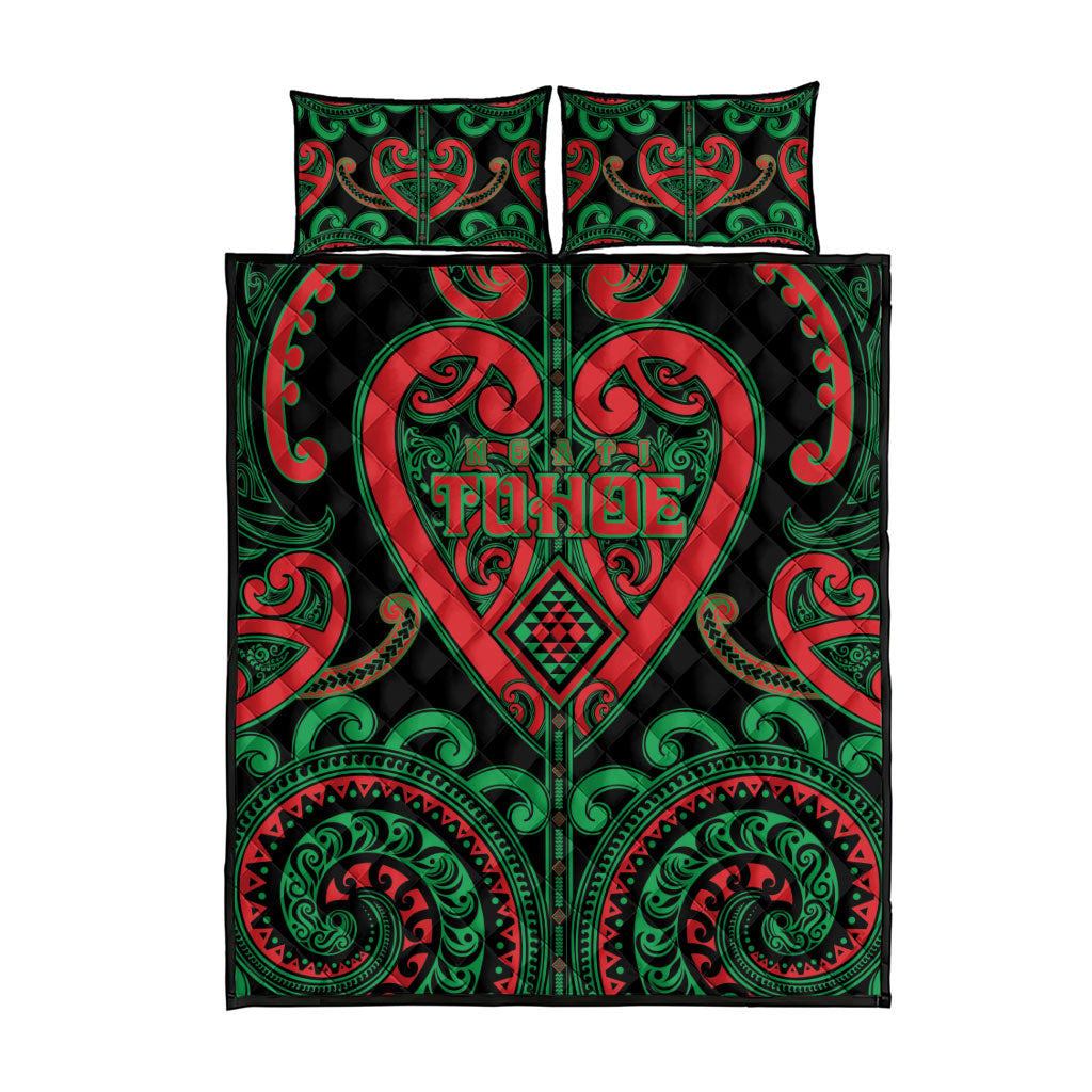 Aotearoa Ngai Tuhoe Quilt Bed Set Maori Tribal Pattern