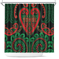 Aotearoa Ngai Tuhoe Shower Curtain Maori Tribal Pattern