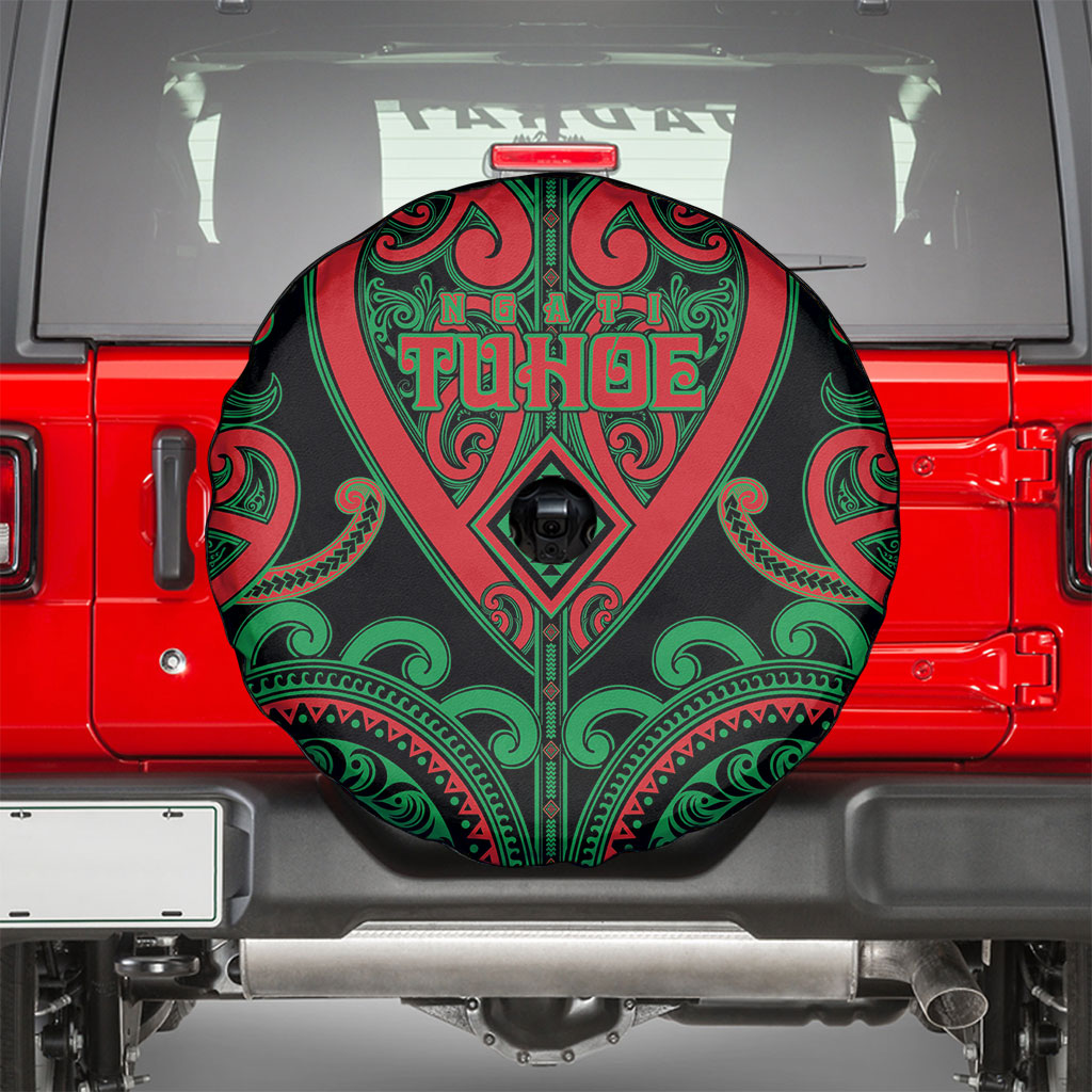 Aotearoa Ngai Tuhoe Spare Tire Cover Maori Tribal Pattern