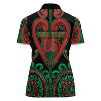 Custom Aotearoa Ngai Tuhoe Women Polo Shirt Maori Tribal Pattern
