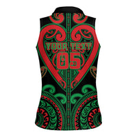 Custom Aotearoa Ngai Tuhoe Women Sleeveless Polo Shirt Maori Tribal Pattern