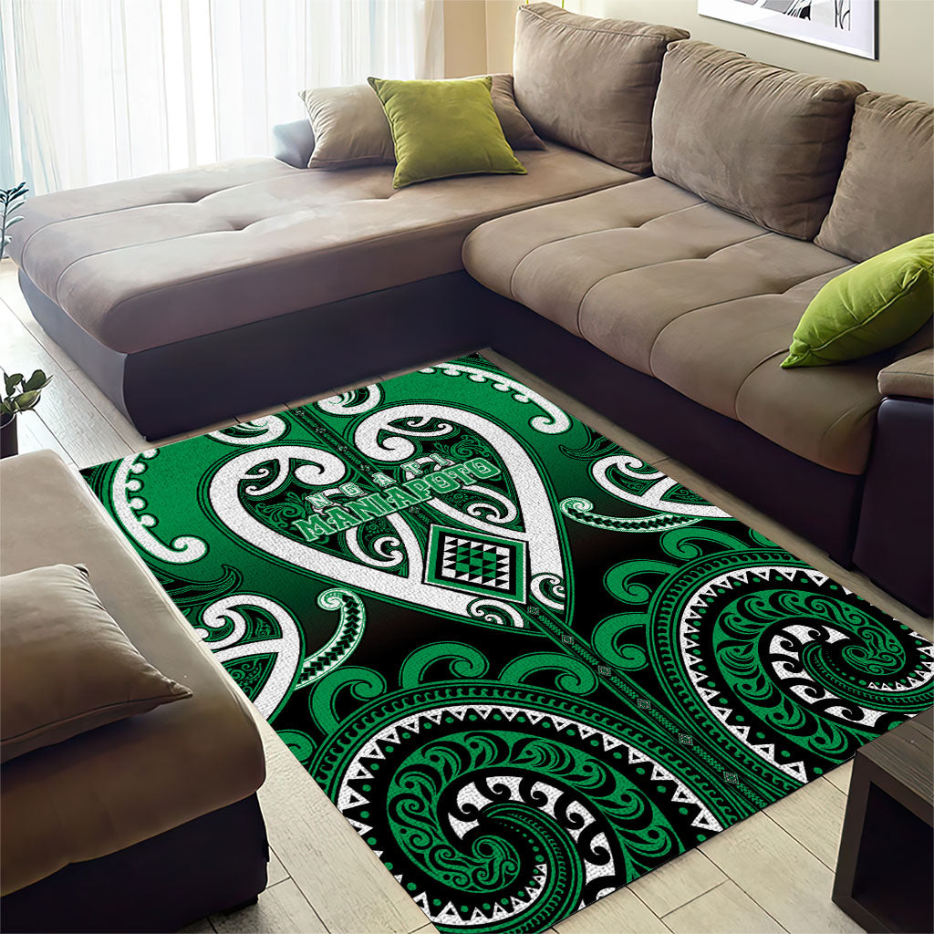 Aotearoa Ngati Maniapoto Area Rug Maori Tribal Pattern